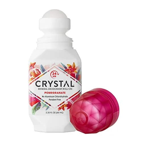 Crystal Mineral Deodorant Roll-On, Pomegranate | 24h Odor Protection, Vegan & Aluminum-Free thumbnail 2