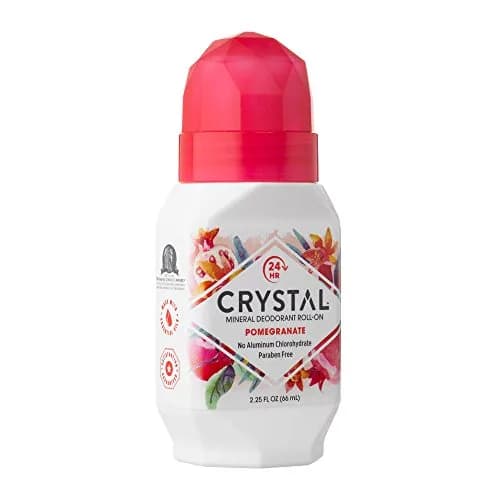 Crystal Mineral Deodorant Roll-On, Pomegranate | 24h Odor Protection, Vegan & Aluminum-Free thumbnail 4