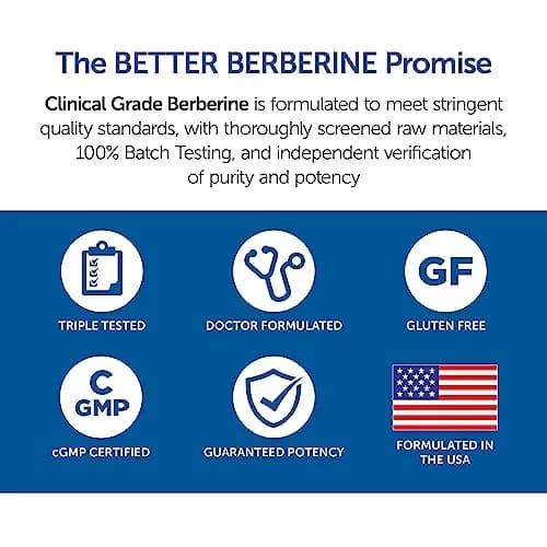Dr. Whitaker Clinical Grade Berberine Supplement 1500 mg (90 Capsules) thumbnail 4