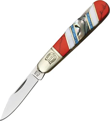 Rough Rider Stoneworx Barlow Knife 2 7/8" Lock Back | Handcrafted Natural Stone Handles