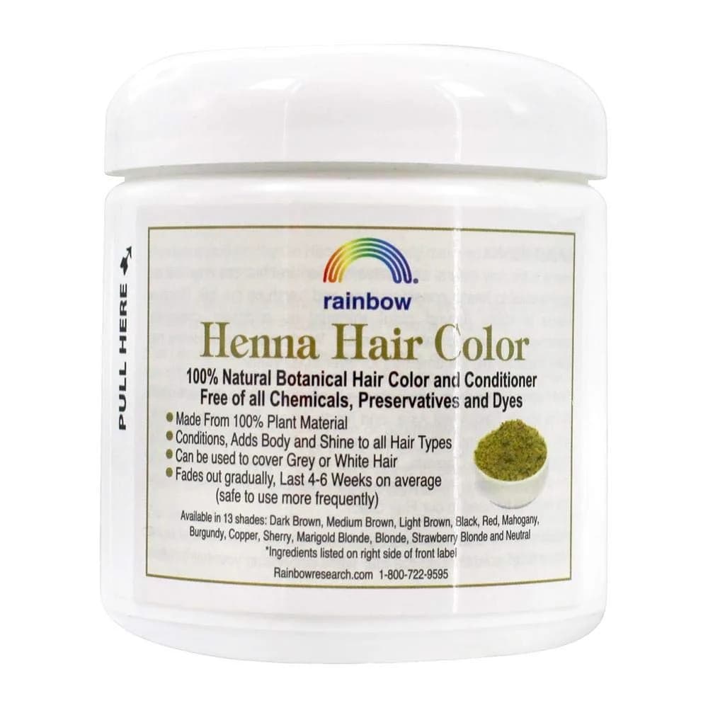 Rainbow Research Henna Hair Color and Conditioner Persian Mahogany Medium Auburn 118ml (4 Oz) | 100% Botanical Hair Color & Conditioner - view 2