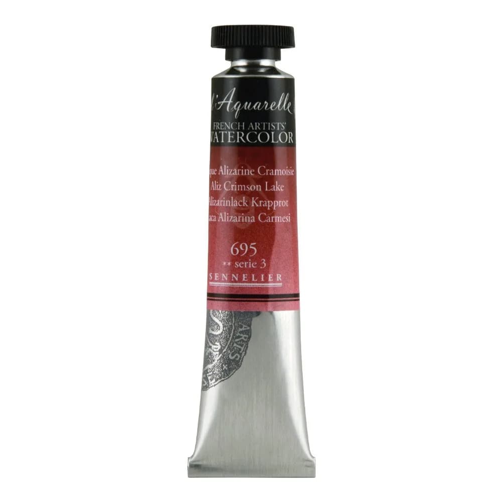 SENNELIER L'Aquarelle French Watercolor 21ml Tube Aliz Crimson Lake | Bright, Light & Vibrant - main product image