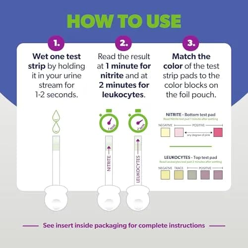 AZO Urinary Tract Infection (UTI) Test Strips 3 Count | Results in 2 Mins, Accurate Home Test thumbnail 5