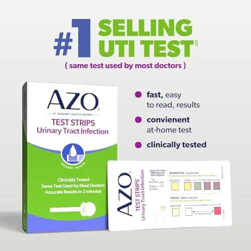 AZO Urinary Tract Infection (UTI) Test Strips 3 Count | Results in 2 Mins, Accurate Home Test thumbnail 3