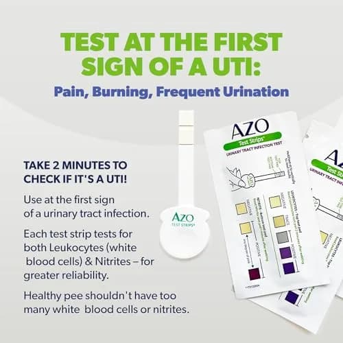 AZO Urinary Tract Infection (UTI) Test Strips 3 Count | Results in 2 Mins, Accurate Home Test thumbnail 4