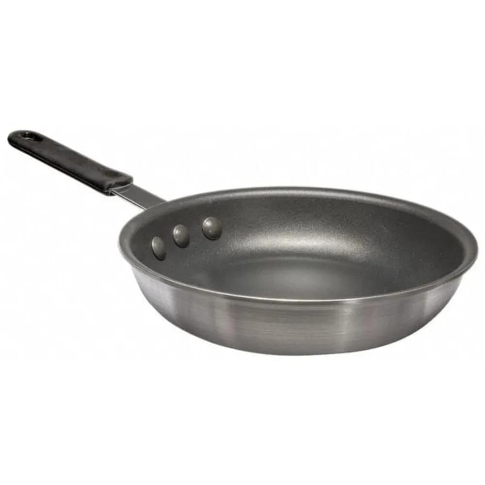 CRESTWARE Frying Pan with Coating 10.5 Inch | Heavy Duty Aluminum Non-Stick — Silver