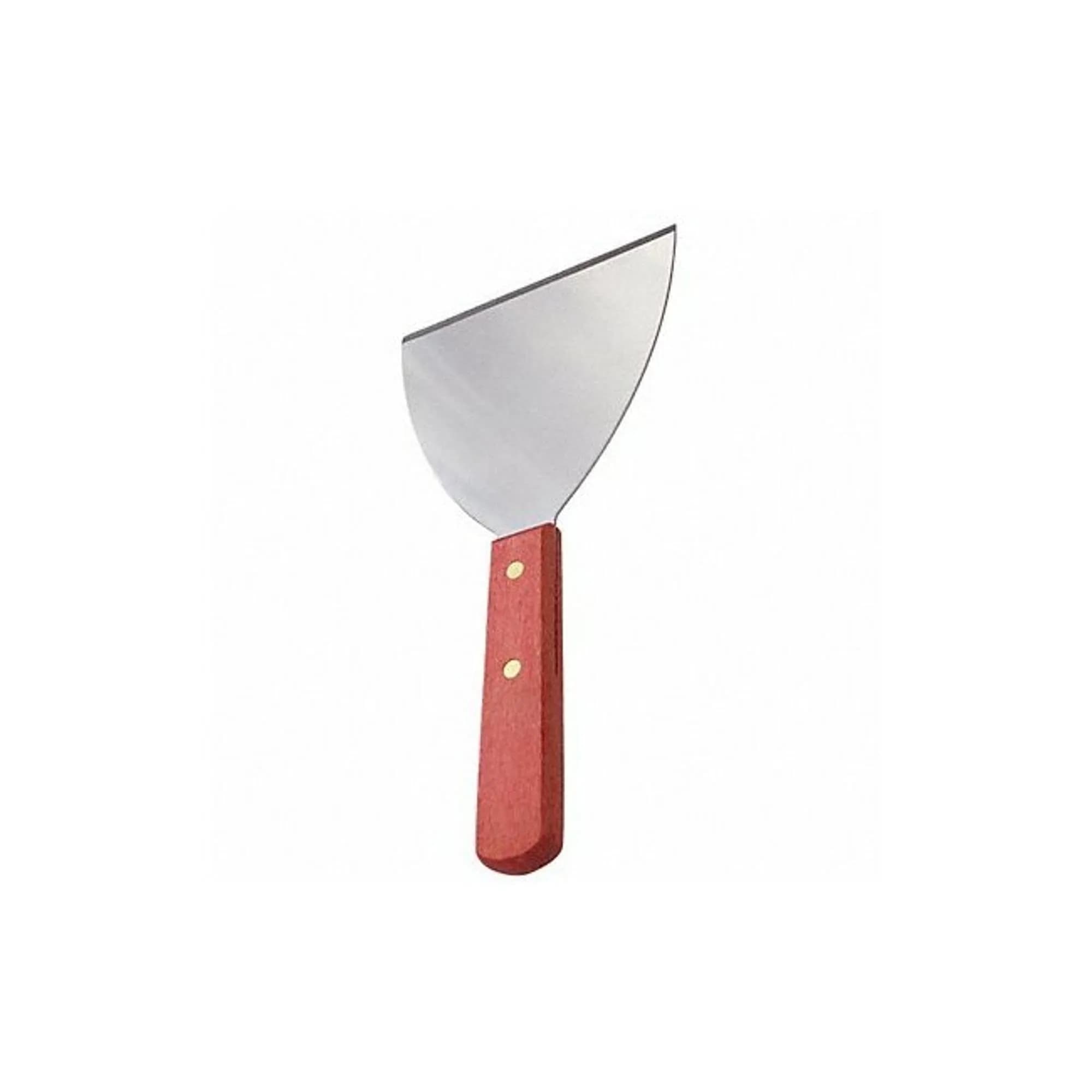 Crestware Food Spatula 5 in. Wood Handle | Heavy Duty Taiwan Made Kitchen Tool — Brown