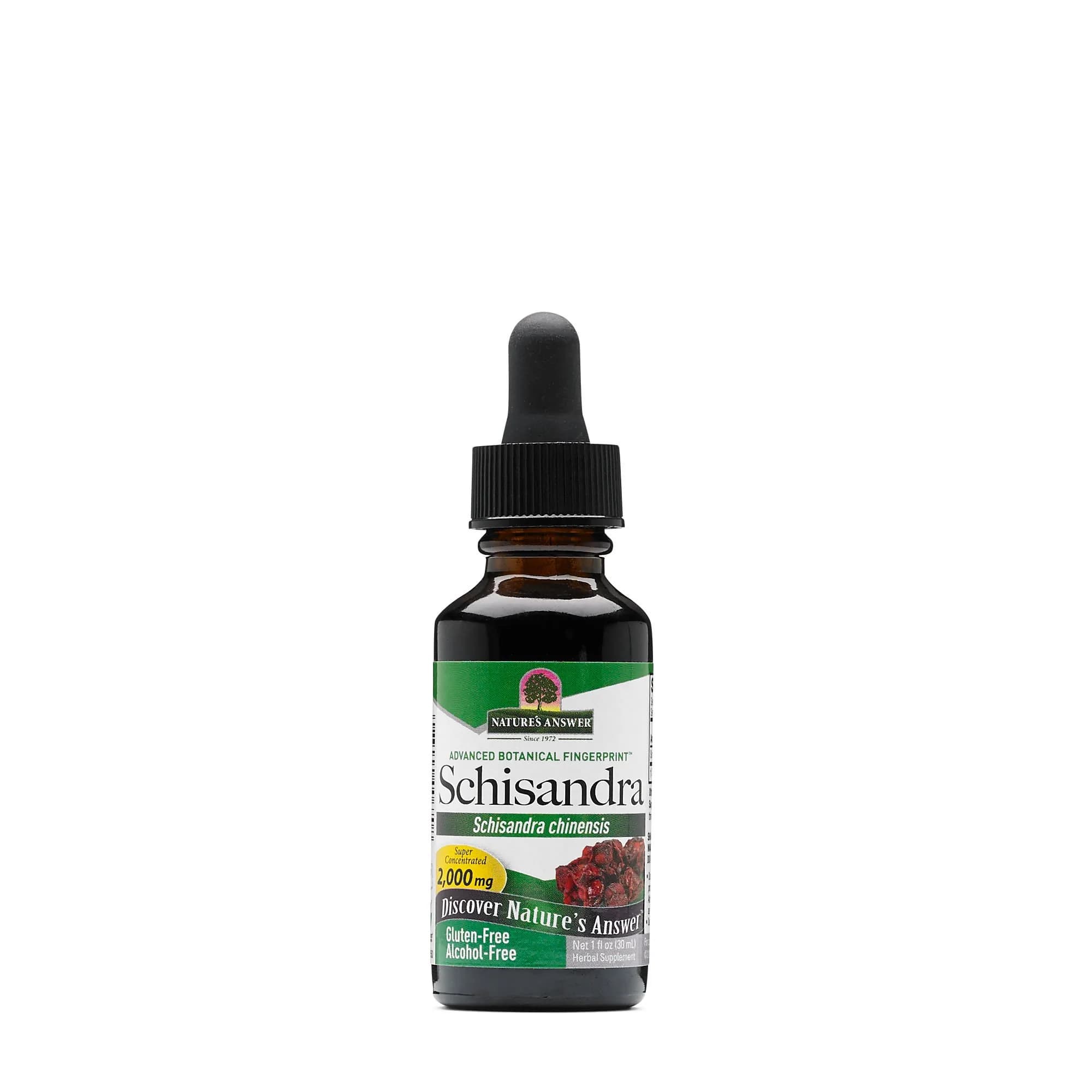 Nature's Answer Schisandra Berry Liquid 1oz | USDA Organic & Gluten-Free — 1 Ounce