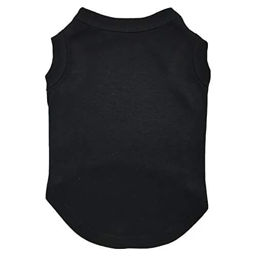 Mirage Pet Products Black Pet Apparel X-Small (18 inches length) | Sleeveless Dog Shirt for Everyday Wear thumbnail 1