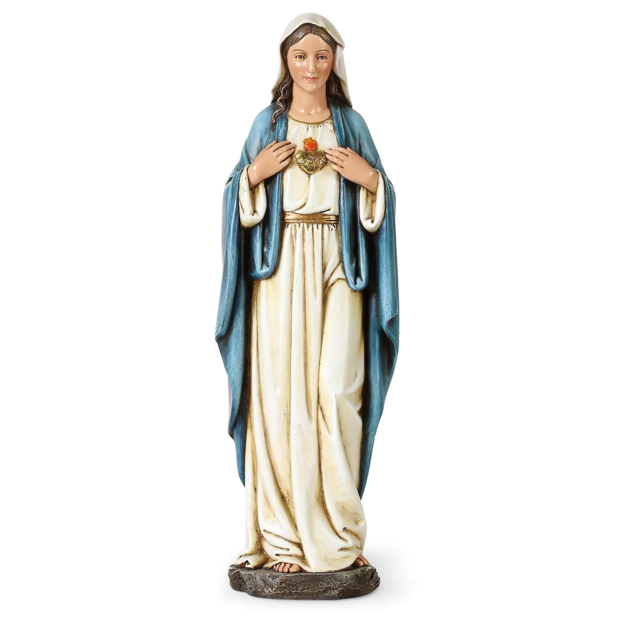 Joseph's Studio Immaculate Heart of Mary Statue 9.7" Renaissance Collection Faith Decor — Multicolor