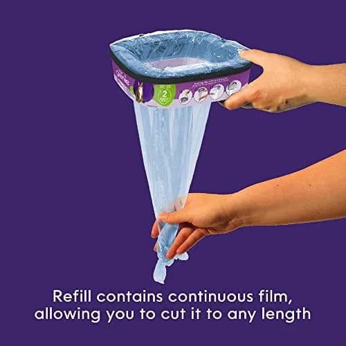 Litter Genie Standard Square Refill Bags, 14 ft Continuous Film | Odor-Locking Multi-Layer Film for Cat Litter Waste thumbnail 8