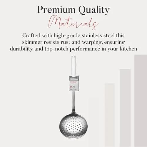 Farberware Stainless Steel Skimmer 14" | Rust-Resistant, Dishwasher Safe, Lifetime Warranty thumbnail 4
