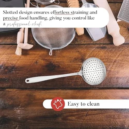 Farberware Stainless Steel Skimmer 14" | Rust-Resistant, Dishwasher Safe, Lifetime Warranty thumbnail 6