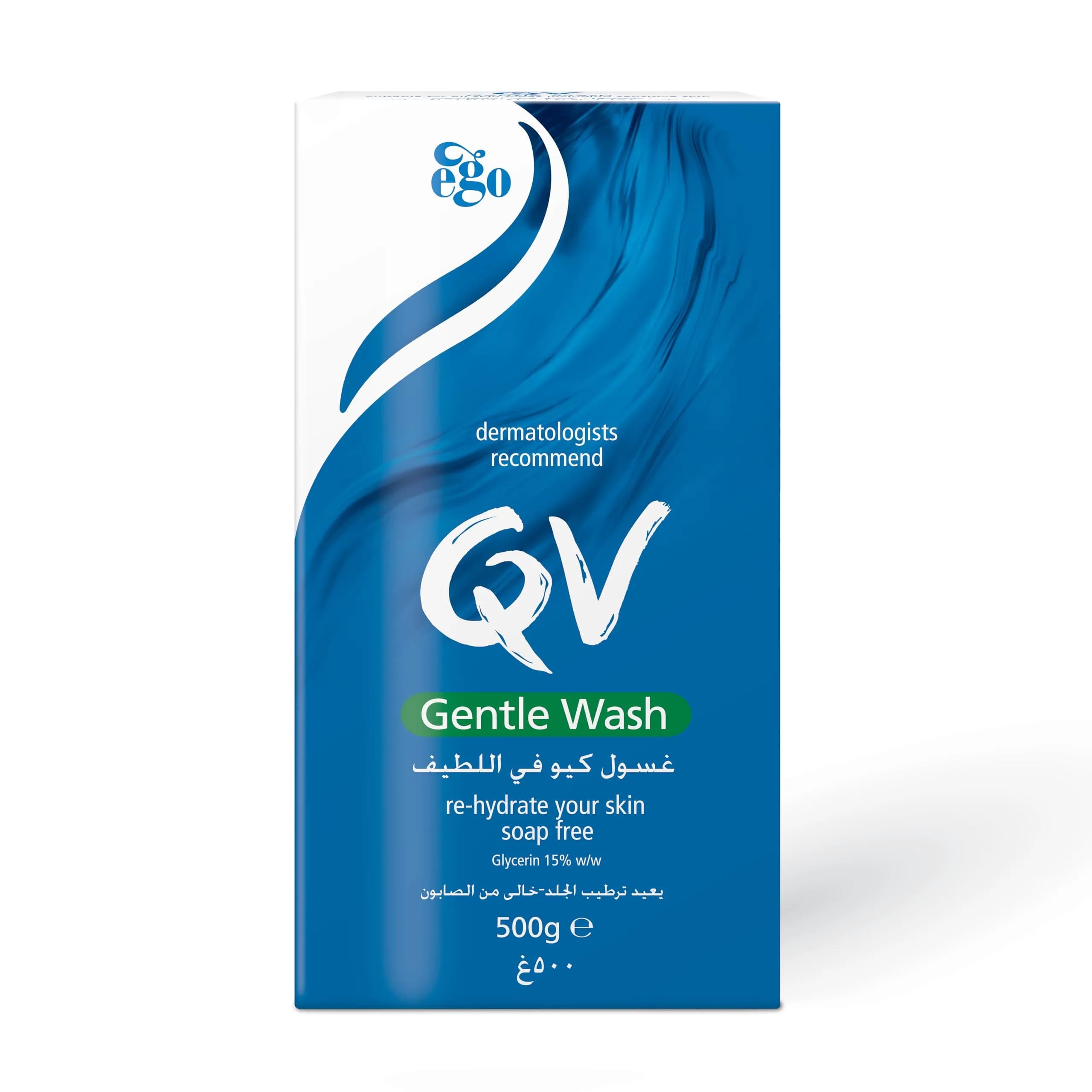 QV Gentle Wash 500ml (17 Fl Oz) | Soap-Free, pH-Balanced Cleanser for Sensitive Skin - main product image
