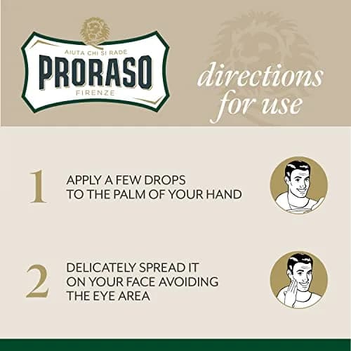 Proraso After Shave Lotion Eucalyptus & Menthol Refreshing Splash 100ml (3.4 Fl Oz) | Calms Skin Post-Shave thumbnail 3