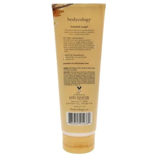 Bodycology Moisturizing Body Cream for Women, Toasted Sugar, 8 Oz | Deep Hydration for Dry Skin thumbnail 2