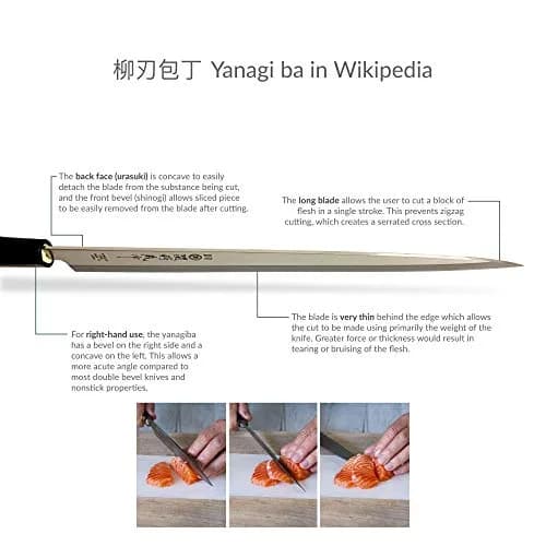 JapanBargain Sushi Sashimi Knife 11.75 inch | High Carbon Stainless Steel Japan-made thumbnail 6