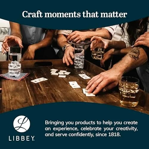 Libbey Samba Rocks and Tumbler Glass Cups Set of 16 | Versatile Dishwasher Safe Glassware thumbnail 6