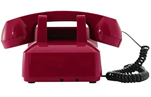 Opis Technology PushMeFon Cable Push Button Landline Phone, Violet Pink | Retro 1970s Design with Modern Compatibility thumbnail 3