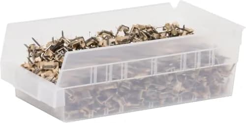 Akro-Mils Heavy Duty Plastic Shelf Bins 12"x 6.5"x 4" Clear 12-Pack | Industrial Grade Storage for Kitchen, Garage, Office thumbnail 9