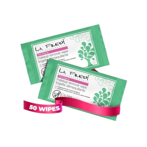 La Fresh Makeup Remover Wipes With Vitamin E, 50 Count | Gentle Cleansing for All Skin Types thumbnail 1