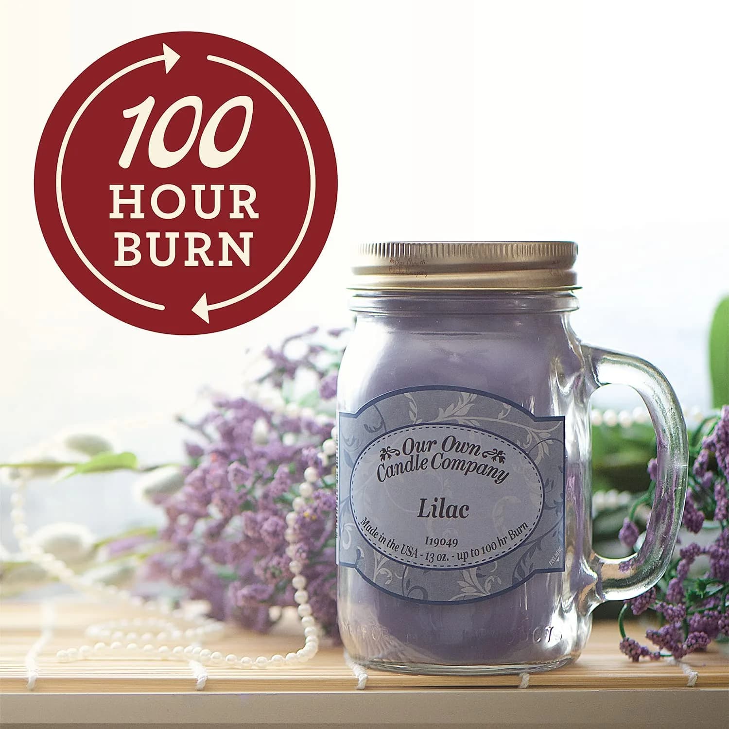 Our Own Candle Company Christmas Triple Scented Mason Jar Candle, 13 oz thumbnail 2