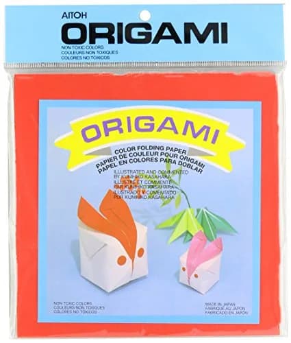 Aitoh Assorted Colors Origami Paper 7"x7" (100 Sheets) | Japanese Craft Paper for Beginners thumbnail 1