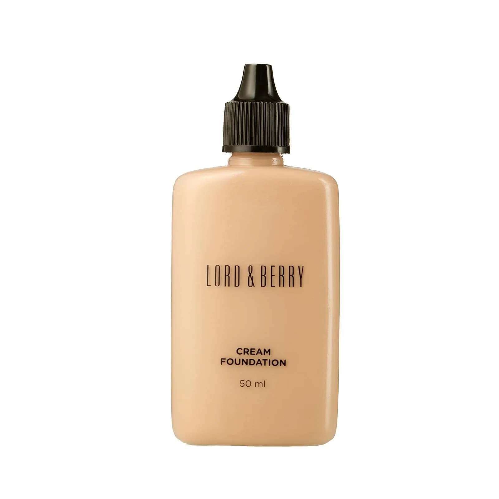 Lord & Berry Cream Foundation Fluid Almond 50ml (1.7 Fl Oz) | Full Coverage Lightweight Liquid Foundation - main product image
