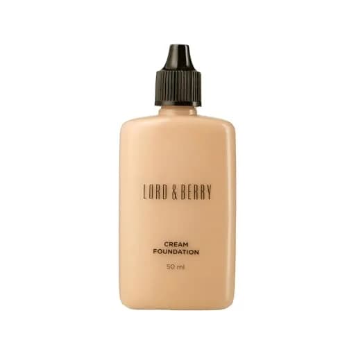 Lord & Berry Cream Foundation Fluid Almond 50ml (1.7 Fl Oz) | Full Coverage Lightweight Liquid Foundation thumbnail 1