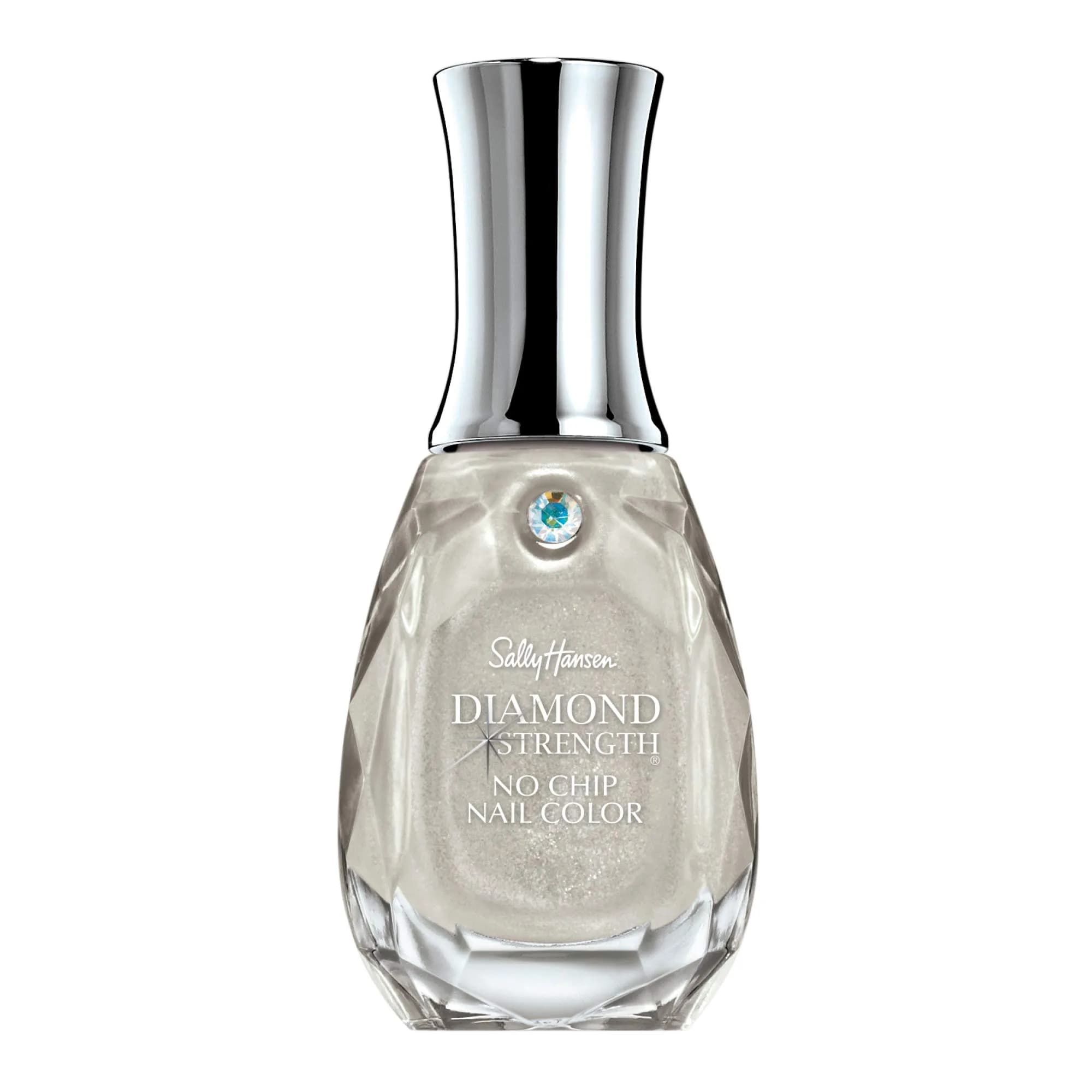 Sally Hansen Diamond Strength Nail Polish, 120 Diamonds Sheer Shimmery Grey, 13ml (0.45 Fl Oz) | Long-Lasting Wear Up To 18 Days - main product image