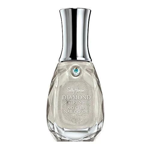 Sally Hansen Diamond Strength Nail Polish, 120 Diamonds Sheer Shimmery Grey, 13ml (0.45 Fl Oz) | Long-Lasting Wear Up To 18 Days thumbnail 1
