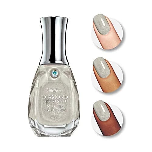 Sally Hansen Diamond Strength Nail Polish, 120 Diamonds Sheer Shimmery Grey, 13ml (0.45 Fl Oz) | Long-Lasting Wear Up To 18 Days thumbnail 2