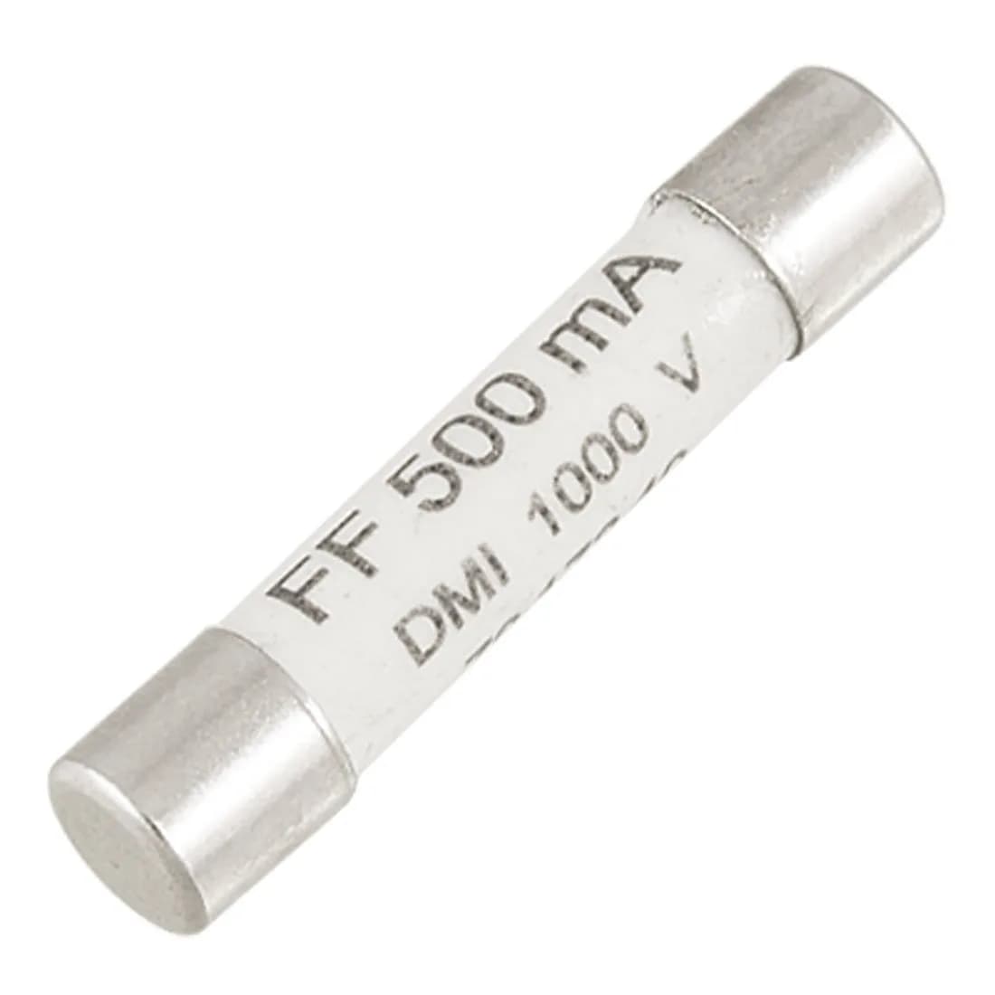 uxcell 6.3 x 32mm Ceramic Fuse 1000V 500mA | Fast Blow Protection - main product image