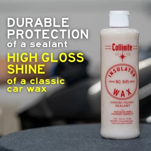 Collinite 845 Insulator Wax - Carnauba+Polymer Sealant, High Gloss, Durable Beading & Long-Lasting Paint Protection (16 fl oz) Pack of 12 thumbnail 6