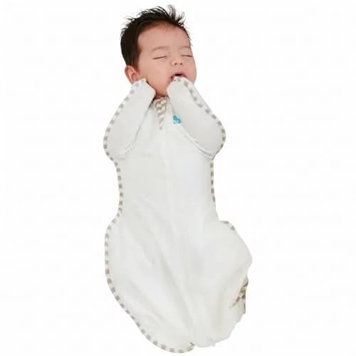 Love to Dream Swaddle Up Organic Baby Sleep Sack | 1.0 TOG, 68cm (27 in), Cream thumbnail 1