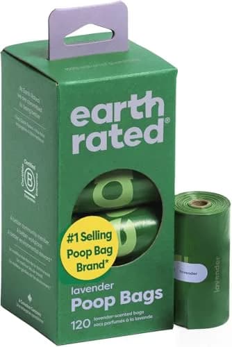 Earth Rated Dog Poop Bags on Refill Rolls 270 Lavender | Leak-Proof & Extra Thick (en_US) — Lavender / 120 Bags