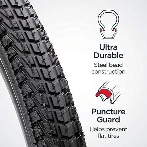 Schwinn Replacement Bike Tire 26" x 1.95" | Puncture Guard & Smooth Tread (70-120 chars) thumbnail 5