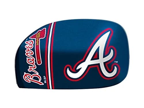 FANMATS MLB Atlanta Braves Mirror Cover Small | Officially Licensed Tailgating Accessory thumbnail 1