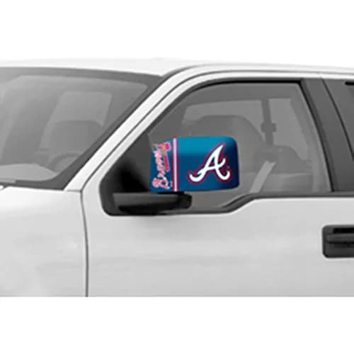 FANMATS MLB Atlanta Braves Mirror Cover Large | Officially Licensed Tailgate Accessory thumbnail 1