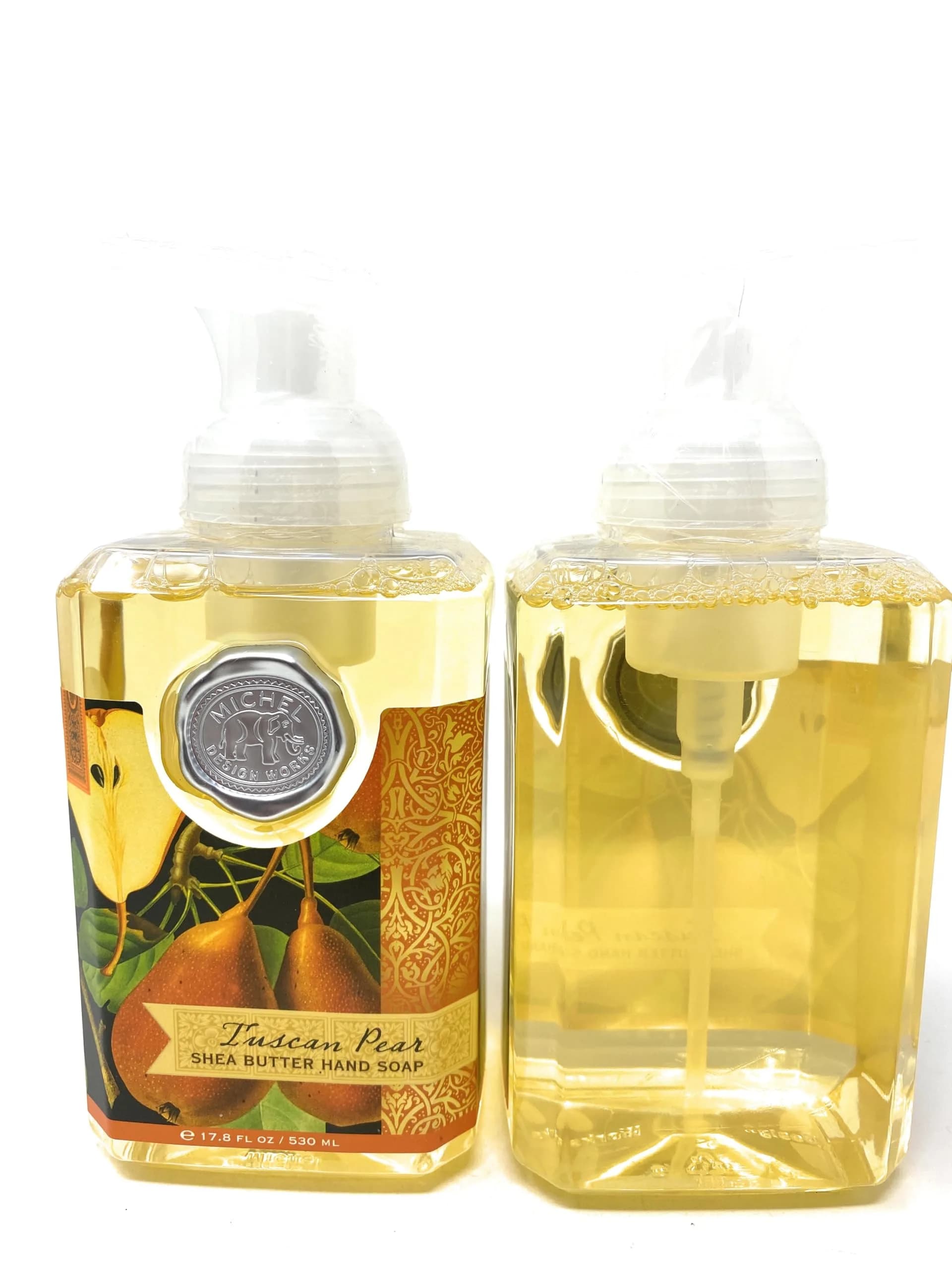 Michel Design Works Foaming Hand Soap, Blooms and Bees, 527ml (17.8 Fl Oz) | Gentle Cleansing & Moisturizing — Fruit / 17.8 Fl Oz