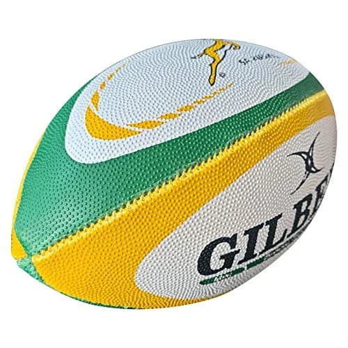 Gilbert South Africa Mini Rugby Ball | Official Replica Souvenir Ball (7.24" x 4.65" x 2.44") thumbnail 2