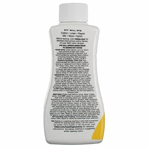 Rit Liquid Fabric Dye, Yellow, 236ml | Suitable for Natural Fibres, Fast & Vibrant thumbnail 2