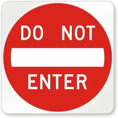 SmartSign Do Not Enter MUTCD Sign 30" x 30" Reflective Aluminum Red on White | MUTCD Compliant, 3M High Intensity Grade Reflective - main product image