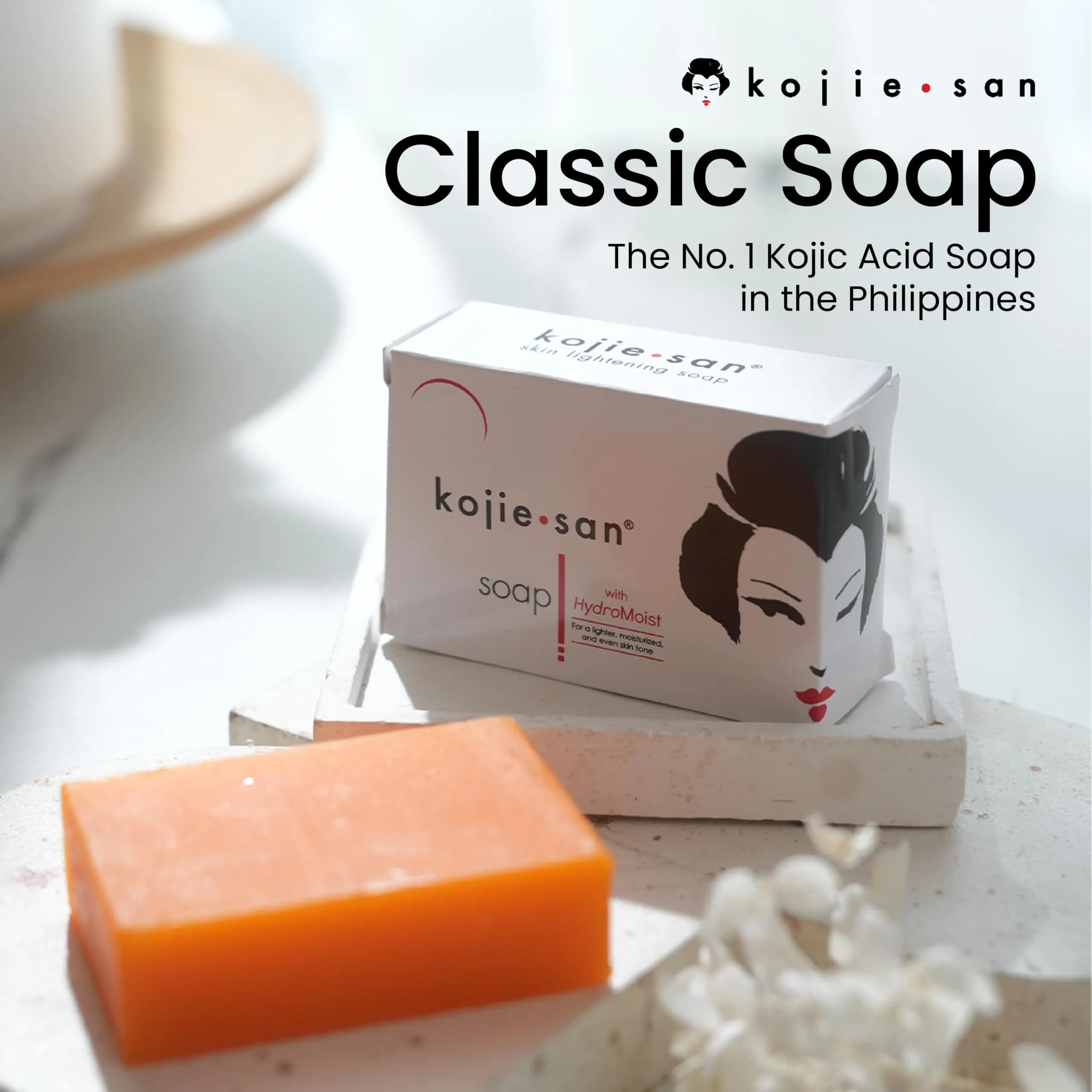 Kojie San Orange Whitening Soap 65g (2.29 oz) Bar | Skin Whitening & Dark Spot Removal - view 3