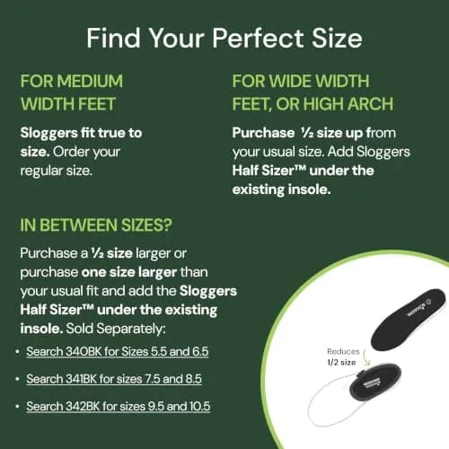 Sloggers Waterproof Everyday Clogs for Women – Traditional Clogs with Premium Comfort Support Insole (Size 10, Black) | Made in USA thumbnail 7