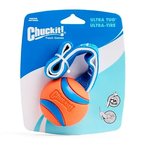 Chuckit! Ultra Tug Dog Toy Medium 2.5" (6.4 cm) | Durable Fetch & Tug Ball for Dogs 20-60lbs thumbnail 6