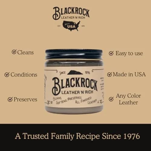 Blackrock Leather N Rich Leather Cleaner and Conditioner 4oz (118ml) | USA-Sourced Quality for Smooth Leathers thumbnail 3