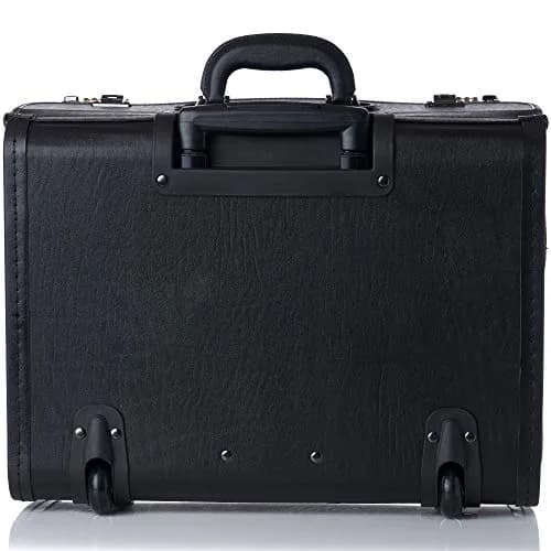 Alpine Swiss Rolling 17" Laptop Briefcase on Wheels Attache with TSA Approval, Black thumbnail 6