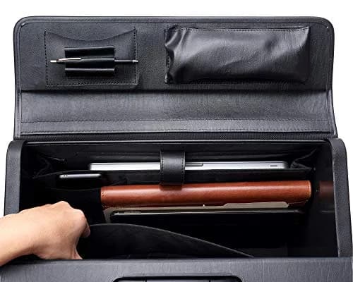 Alpine Swiss Rolling 17" Laptop Briefcase on Wheels Attache with TSA Approval, Black thumbnail 4