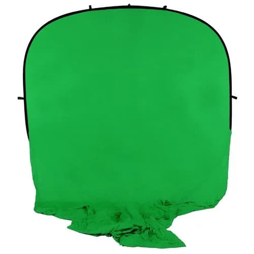 Fotodiox 8x14' Muslin Chromakey Green Backdrop for Collapsible Portable Backdrop Kit - main product image